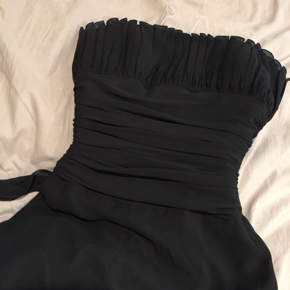 Black gown - homecoming prom bridesmaid halloween - Picture 3 of 3